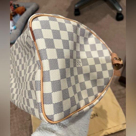 Louis Vuitton Speedy 30 in Damier Azur Canvas - Picture 9 of 16
